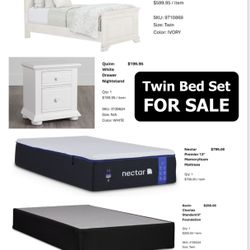 Twin Bed Set - Virtually Unused!