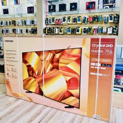 Samsung - 75” Class DU6950 Series Crystal UHD 4K Smart Tizen TV  Brand New In Box  Possible Delivery
