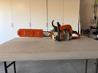 STIHL gas powered chainsaw