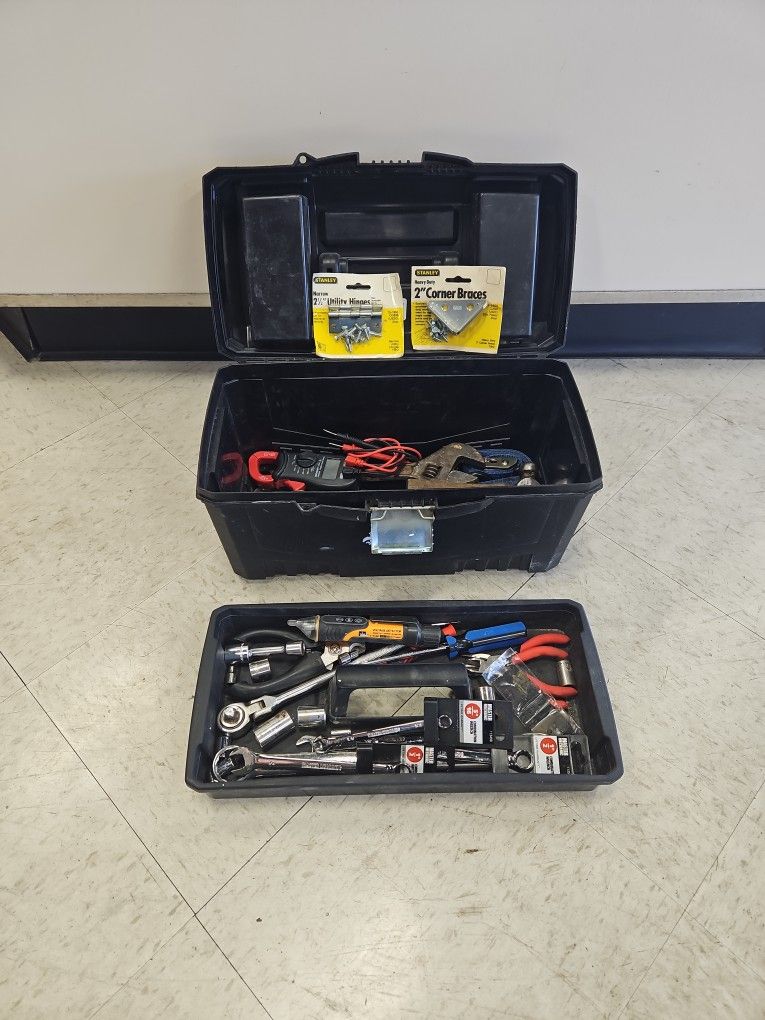 Tool Box With Miscellaneous Tools I-8142