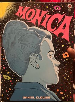 This is a graphic novel titled Monica by acclaimed cartoonist Daniel Clowes, published in 2023