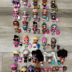 LOL Surprise Dolls Including Rares And Car 
