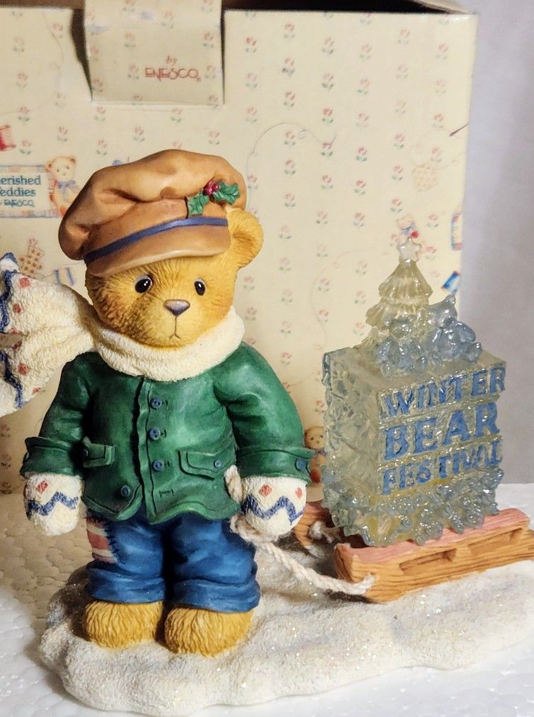 Cherished Teddies James "Going my way for the holidays"