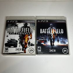 Battlefield 2 & 3 Bundle Sony PlayStation 3 PS3, TESTED & WORKING! 