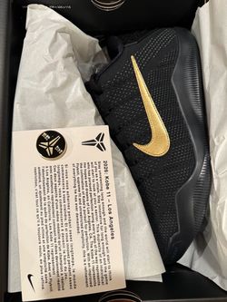 DS NEW SZ 11.5 NIKE KOBE 11 XI FADE TO BLACK FTB BLACK GOLD
