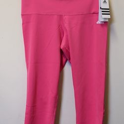 Adidas Women's Yoga Pants - Size L - Pink - New