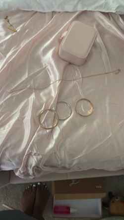 Three bracelets w necklace
