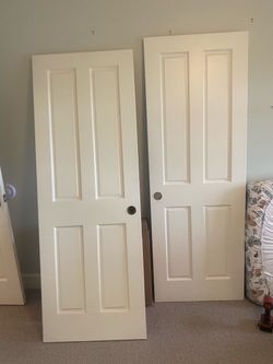 6 solid closet dors