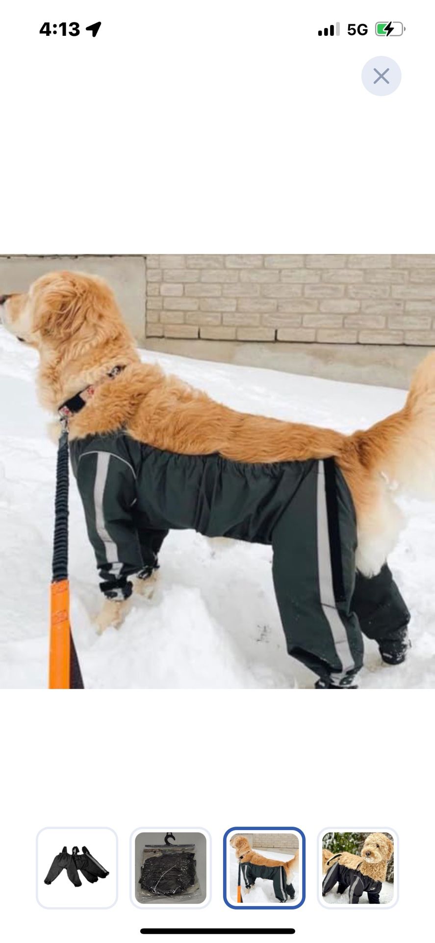 “New””All Weather”Protective Dog Pants (sz Large,black))retail$69