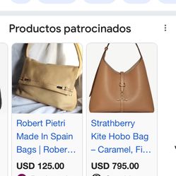 Robert Pietri Excellent Condition Elegant Tan Leather HOBO Shoulder Bag, $125 Robert Pietri Made in Spain