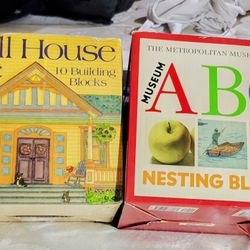 Vintage But New Doll House Building Blocks Also  Museum ABC Nesting Blocks 