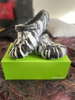 Crocks Blk/White Winter