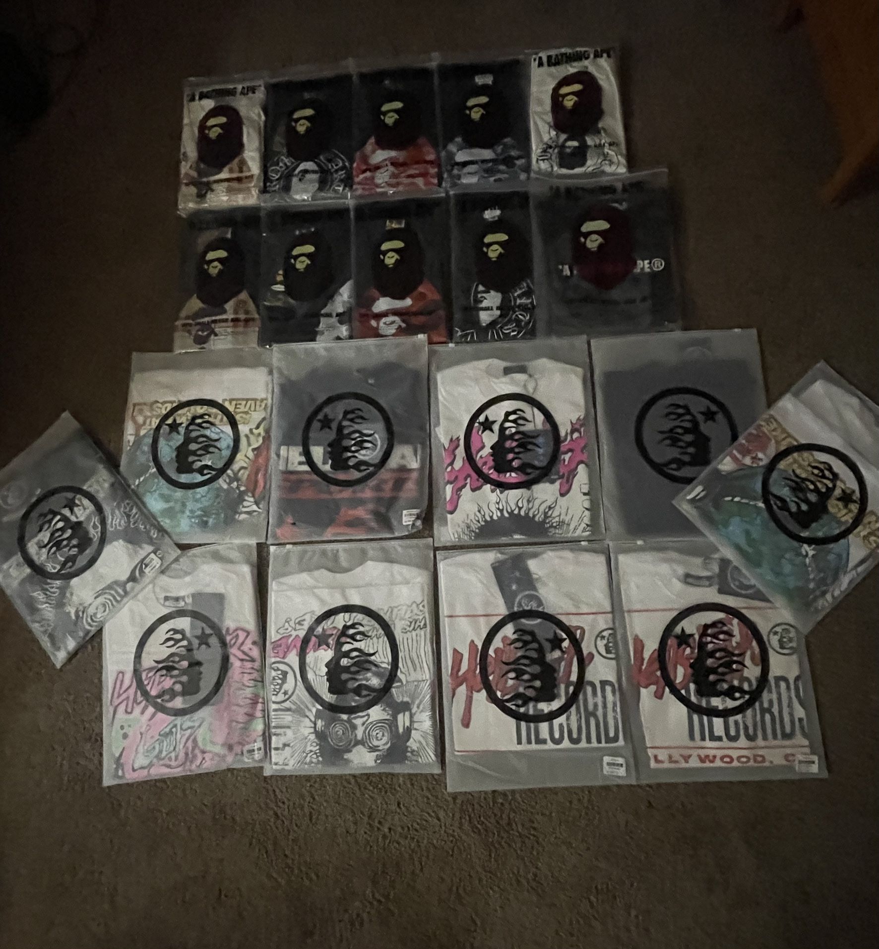 Bape And Hellstar Tees