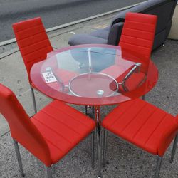New Glass Table Set