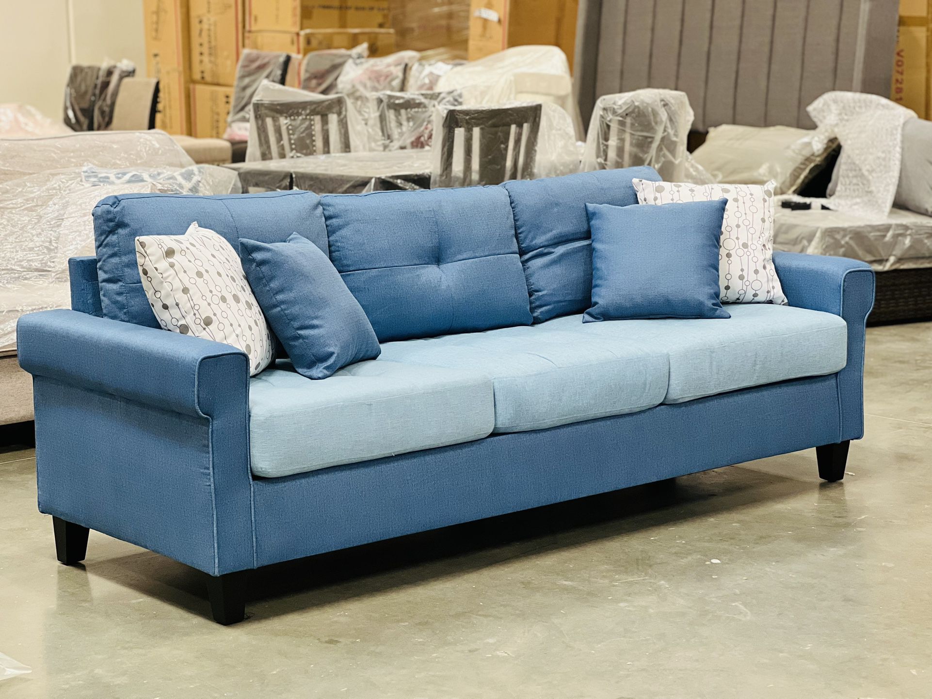 !!New!!! Blue Sofa, Sofa Perfect For Small Living Room, Apartment Sofa, Game room Sofa, Sofa Couch, Small Sofa, Couch