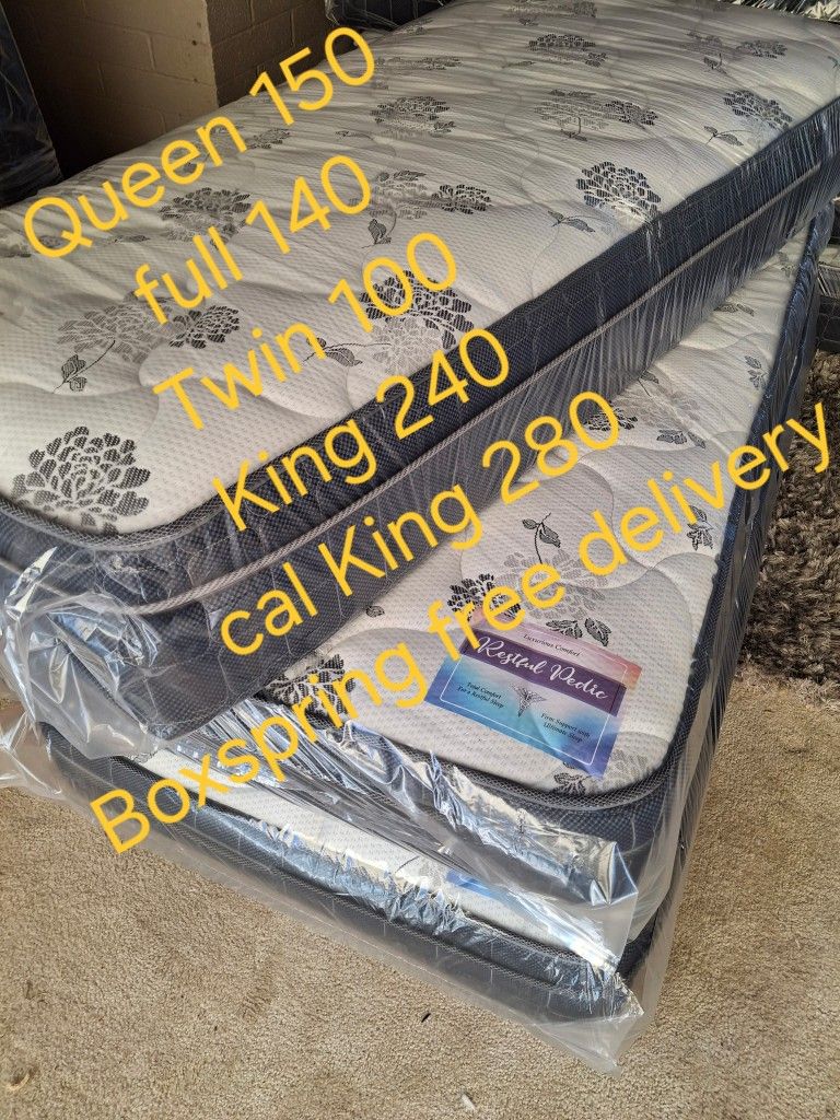 Mattress Pilow Top New