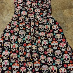 Womens Xs Skull Dress