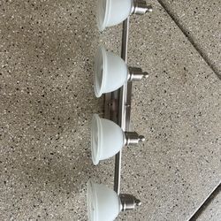 2 Brushed nickel Light Fixtures
