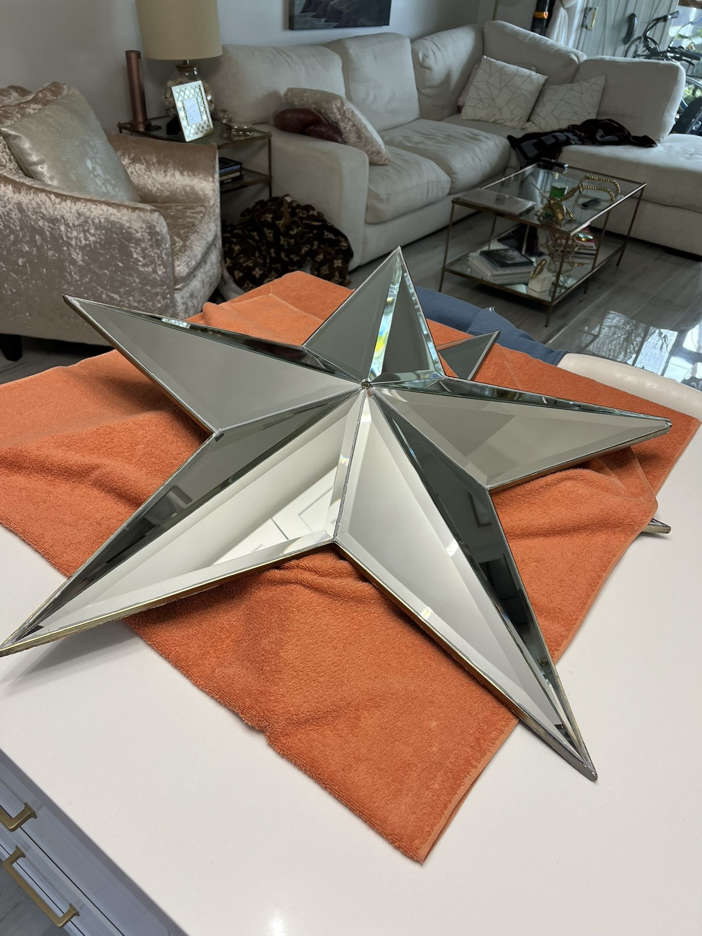 Vintage Star Shaped Mirrors (2)