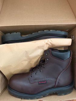 Red wings steel toe boots
