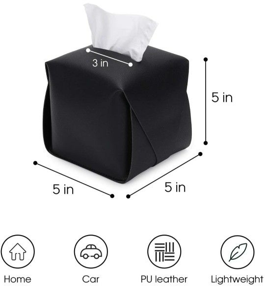 Tissue Box Cover ( White)