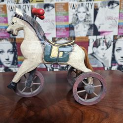 Wooden Horse On Wheels