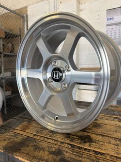 15x8.0 BRAND NEW MST TIME ATTACK WHEELS/RIMS. 4X100