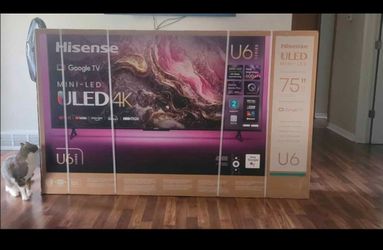 Hisesnse 75" U6 Mini-LED ULED 4K Google tv