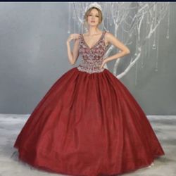 Brand New Quincenera Dress Burgundy