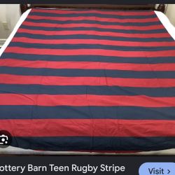 Pottery Barn Full Size Duvet Cover And 2 Shams 
