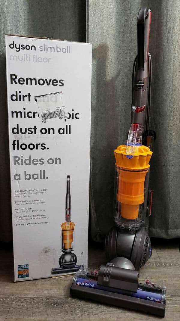 Dyson slim ball multi floor vacuum cleaner removes dirt and microscopic dust on all floors - new in box