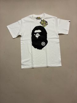 White bape tee with tags nd bag