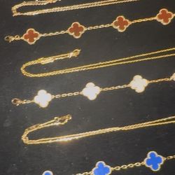 Vintage Viral VC 18K Gold Bracelet And Necklaces