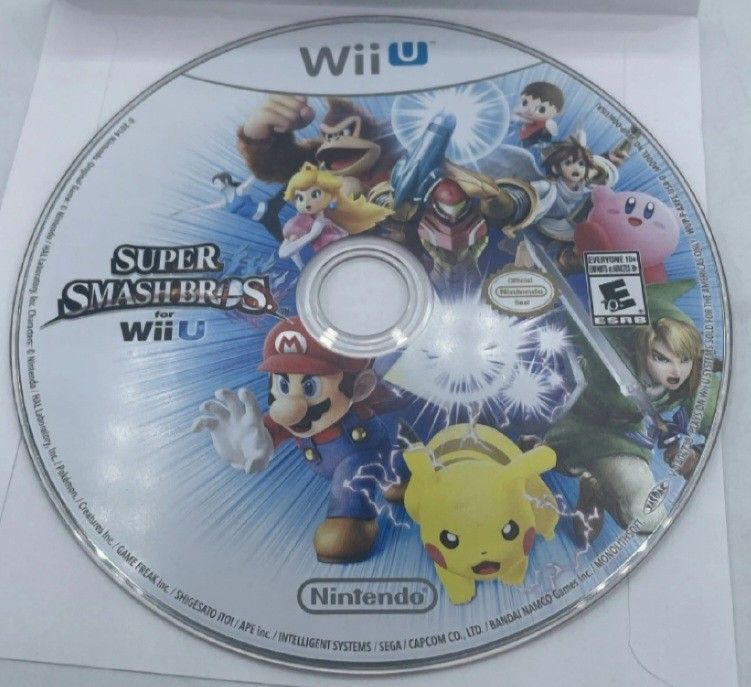 Super Smash Bros Wii U - Nintendo Wii U DISC ONLY
