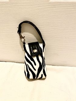 Vintage Zebra Print Cell Phone Purse