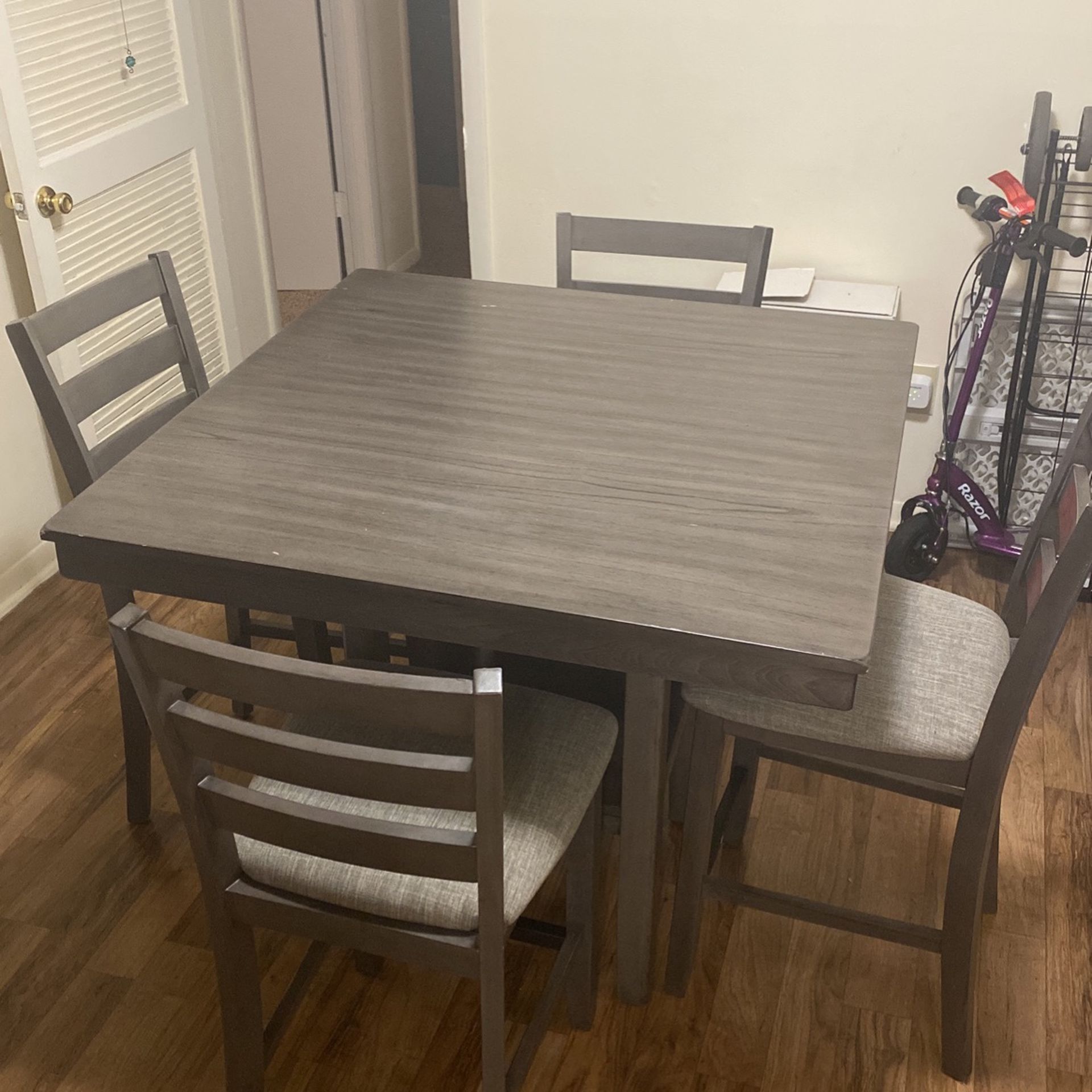 tall table with 4 chairs