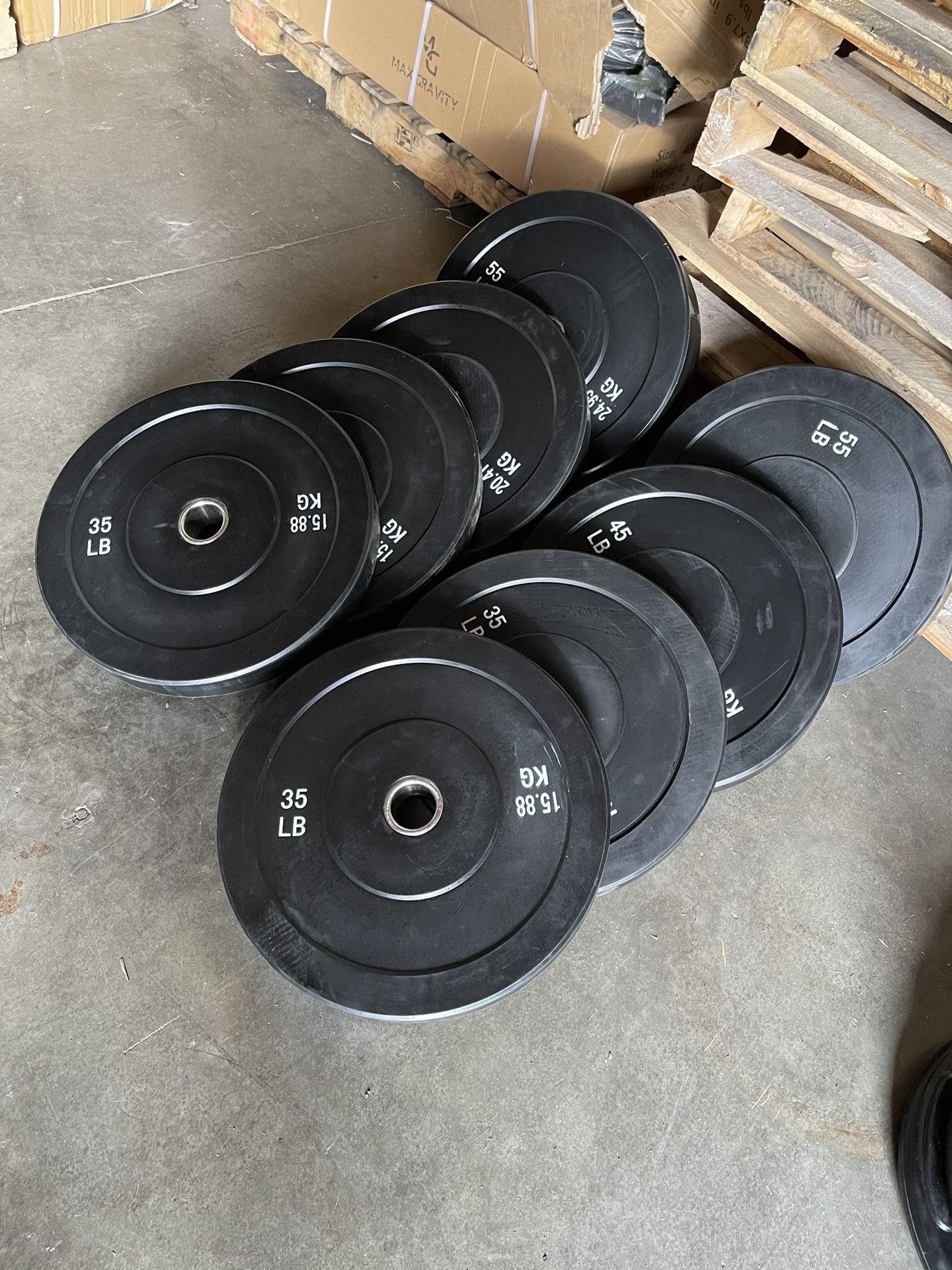 Olympic Weight Plates 10lbs25lbs35lbs45lbs *Message For Pricing* for