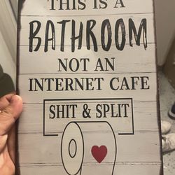 Bathroom sign