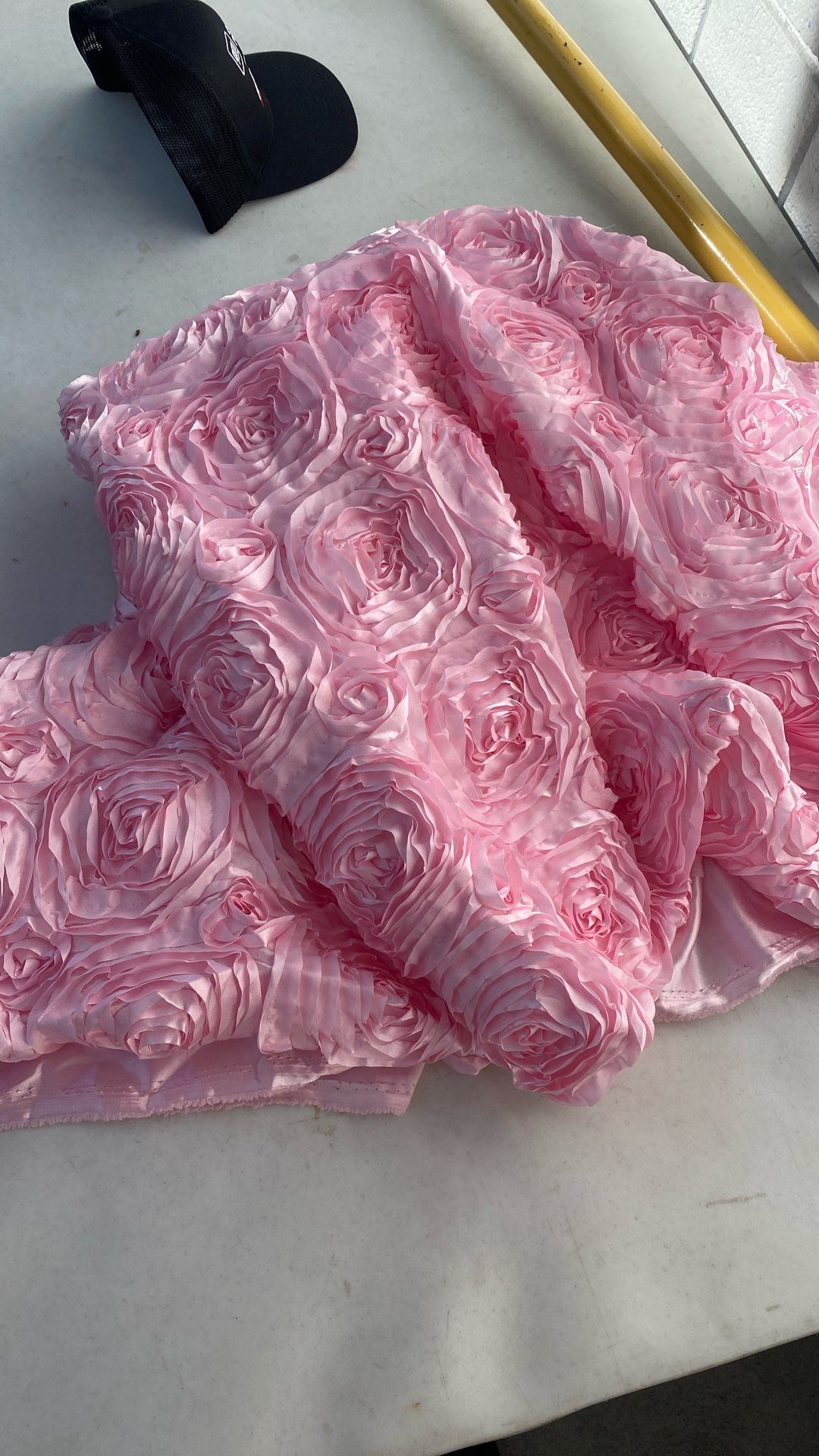 Pink Fabric Flowers