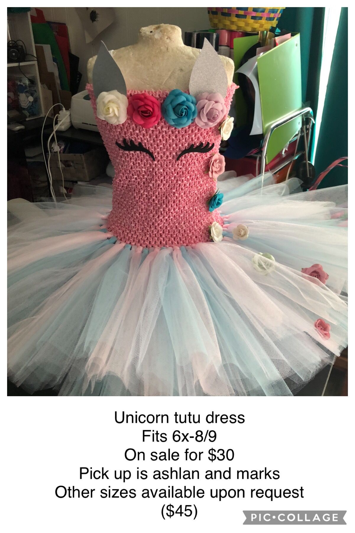 Unicorn Tutu Dress Ready Now 