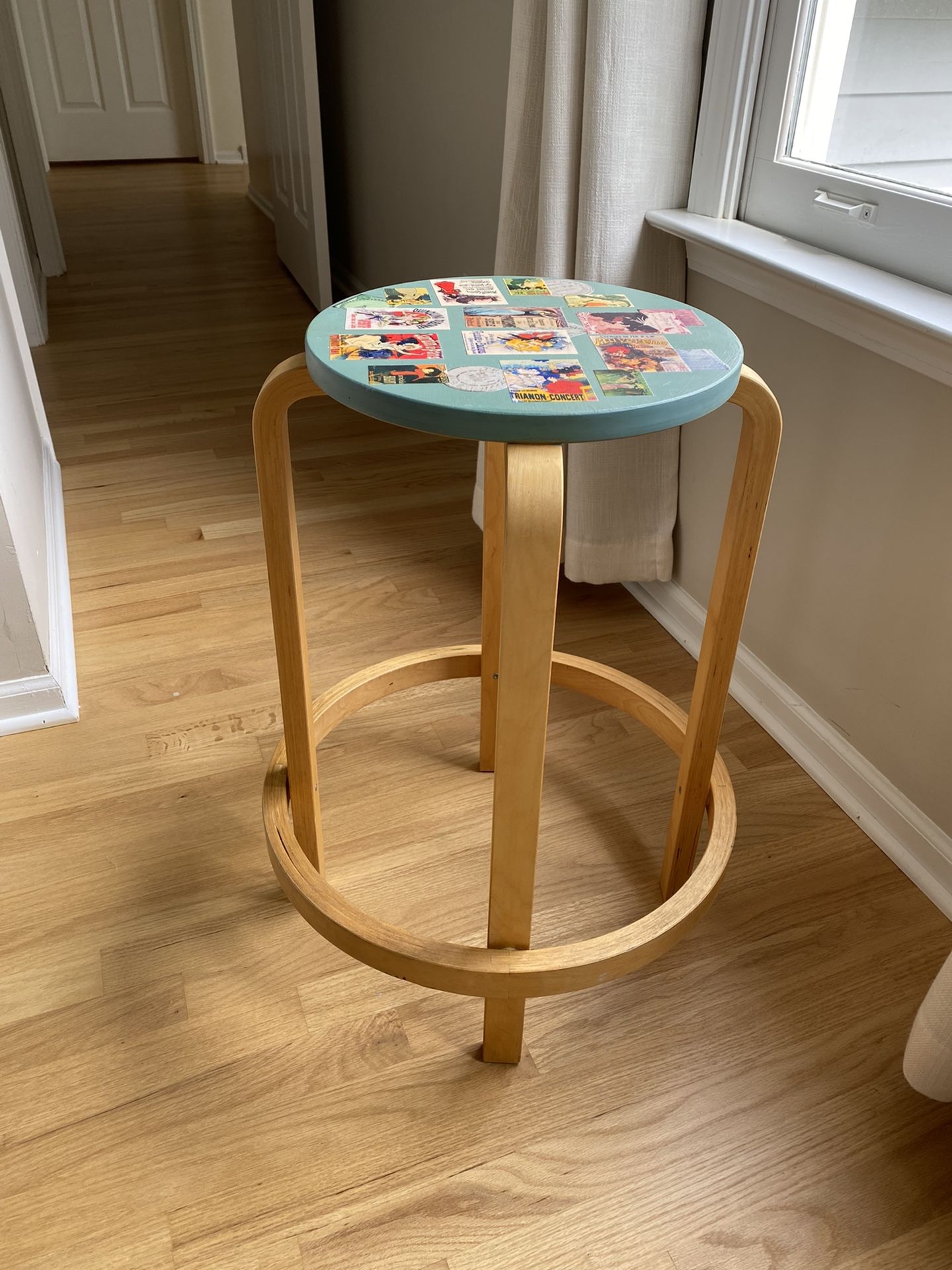 Super Cool Bentwood Stool / Small Table