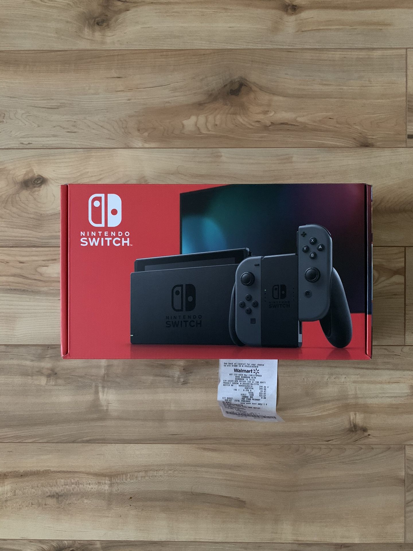 Nintendo Switch With Grey Joy-Con