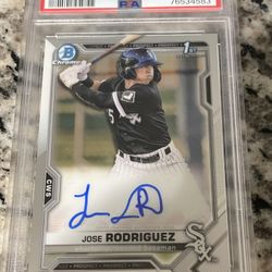 2021 Bowman Chrome #CPAJRO Prospects Auto Jose Rodriguez PSA 9 Mint
