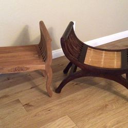 Small Wooden Bench Seats Foot Stools…. $100 Each