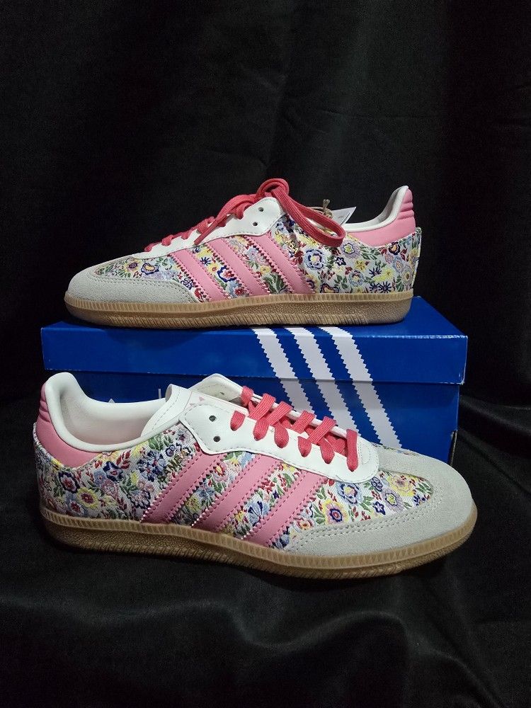 Adidas SAMBA OG X LIBERTY LONDON SHOES KIDS Size 4