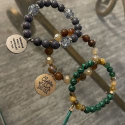3 Gemstone Bracelets