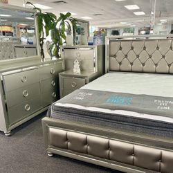 Bedroom Furniture Blowout Sale‼️Modern 5pc Bed Sets All In Stock 40-70% Off (Huge Savings)