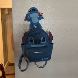 Stitch backpack With Beanie Baby