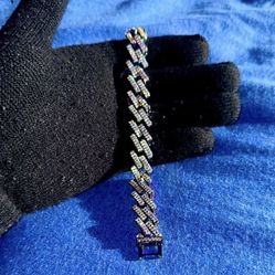 ICED OUT CUBAN LINK BRACELET SIZE 6 (CZ)