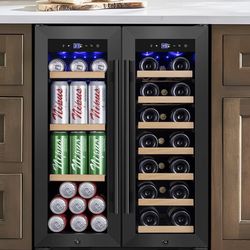 Dual Zone Undercounter Wine and Beverage Refrigerator